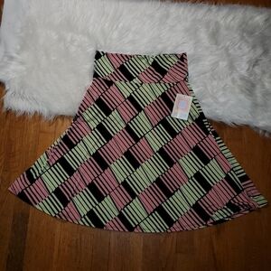 LuLaRoe Colorful Patterned Midi Casual Skirt